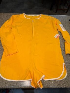 New Free People Long-Sleeve Romper with White Trim